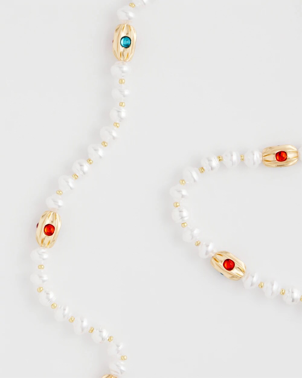 Goldtone Faux Pearl Single-Strand Necklace