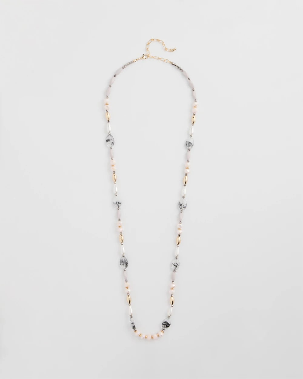 Pink Art Deco Beaded Necklace