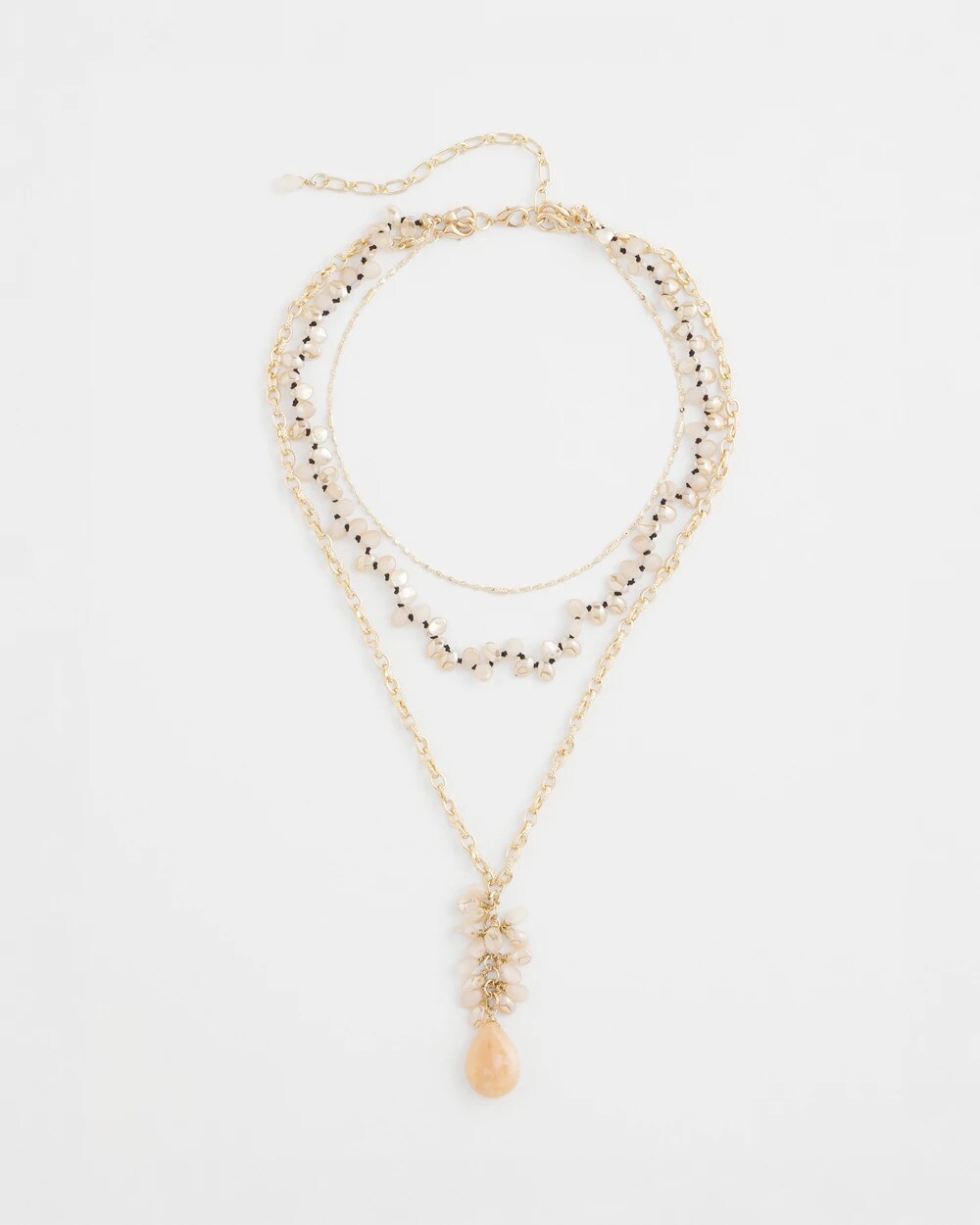 Convertible Rose Quartz Pendant Necklace