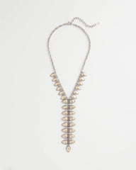 Vertical Pear Shaped Y-Drop Necklace