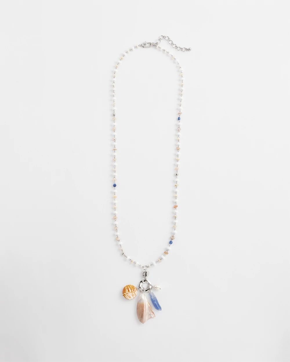 Seashell Beaded Pendant Necklace
