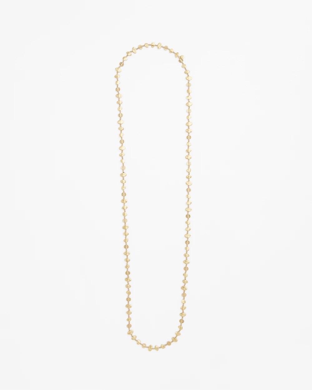 Gold Nugget Single Strand Necklace