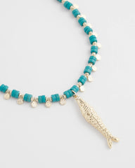 Turquoise Bead Necklace