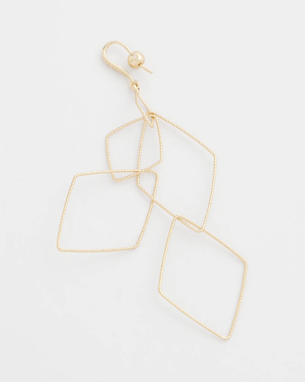Diamond Shaped Linear Earrings