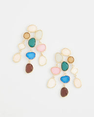 No Droop® Rainbow Resin Drop Earrings