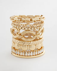 Textured Circle Stretch Bracelet