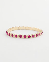 Small Faceted Stretch Bracelet