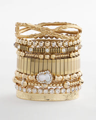 Goldtone Stretch Bracelet
