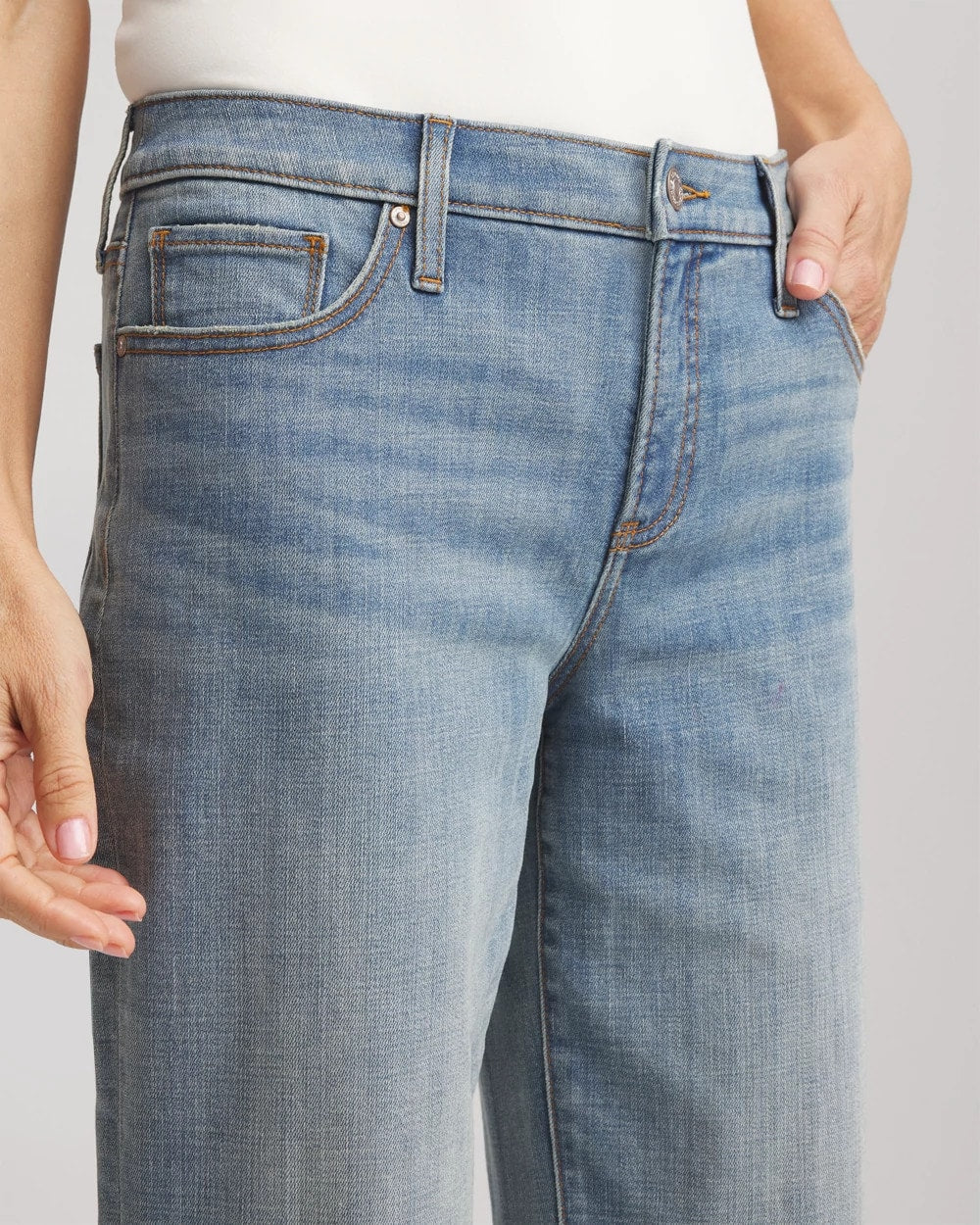 Girlfriend Straight Ankle Jeans