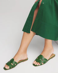 Cassidy Cross-Strap Slide Sandals