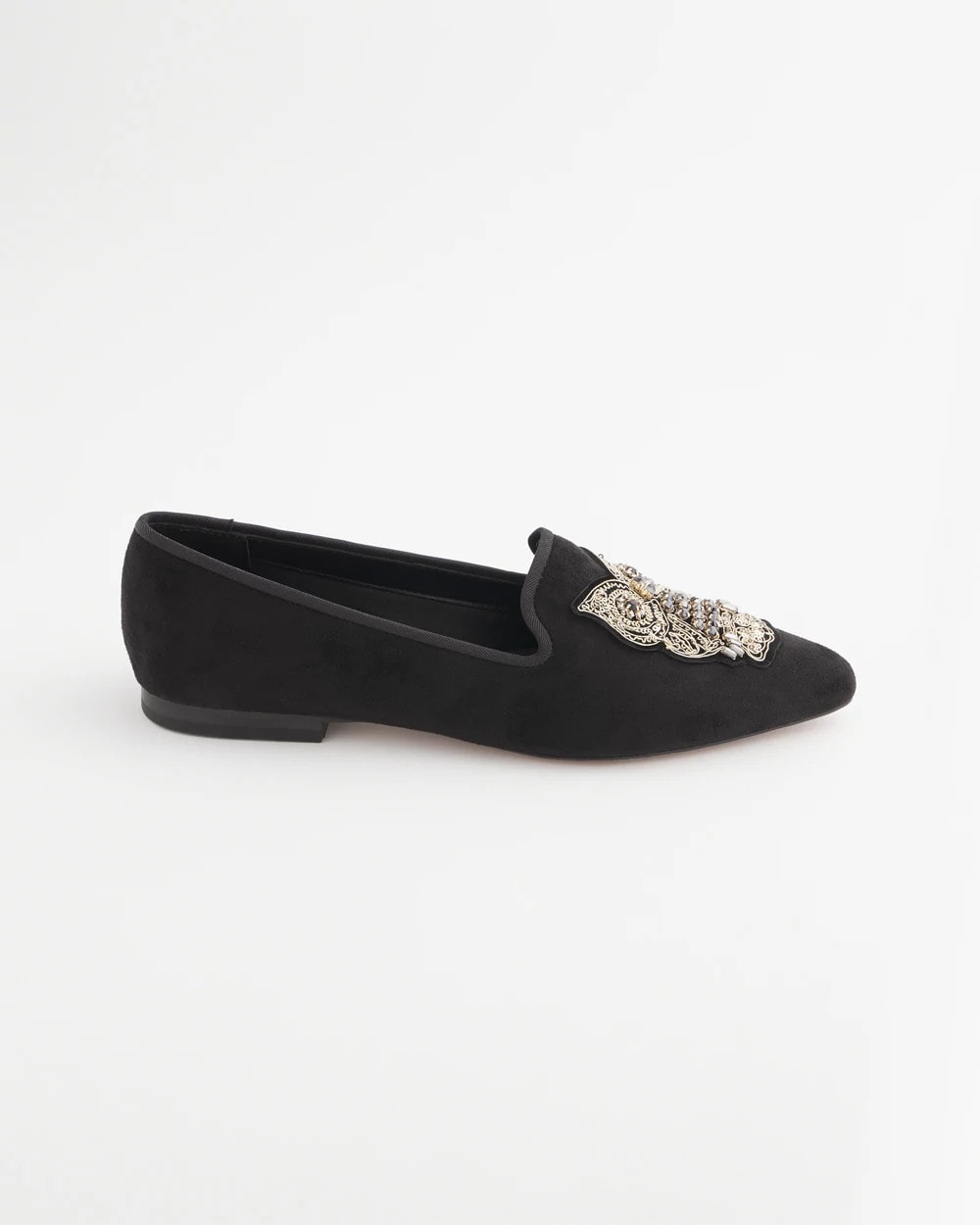 Black Microsuede Loafers