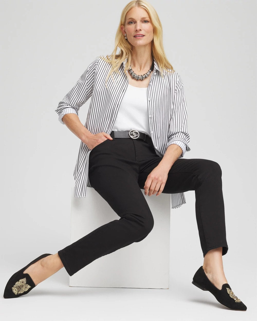 So Slimming Petite Girlfriend Ankle Jeans